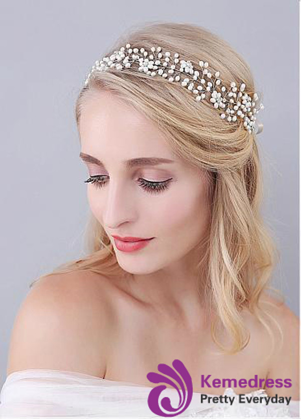 Beautiful Exquisite Wedding Hair Jewelry With Pearls