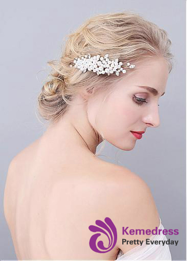 Fashion Attractive Wedding Hair Ornaments With Pearls