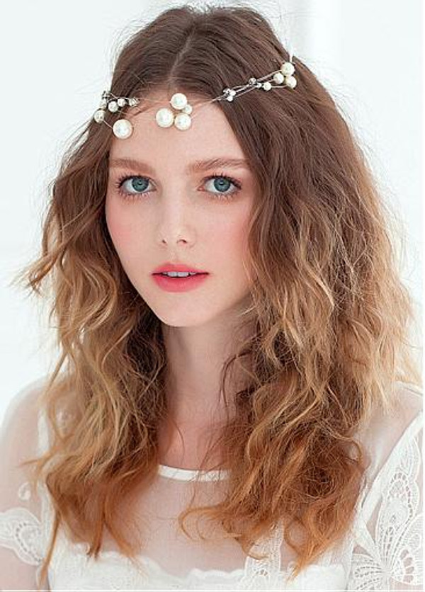 Beautiful Pretty Wedding Hair Jewelry With Pearls