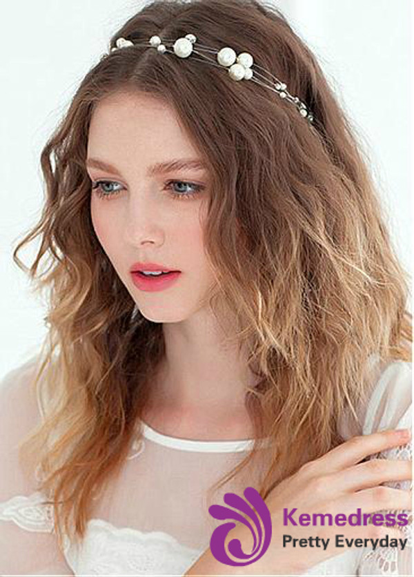 Beautiful Pretty Wedding Hair Jewelry With Pearls