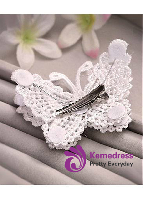 Wedding Hair Ornaments With Rhinestones Cute Lace