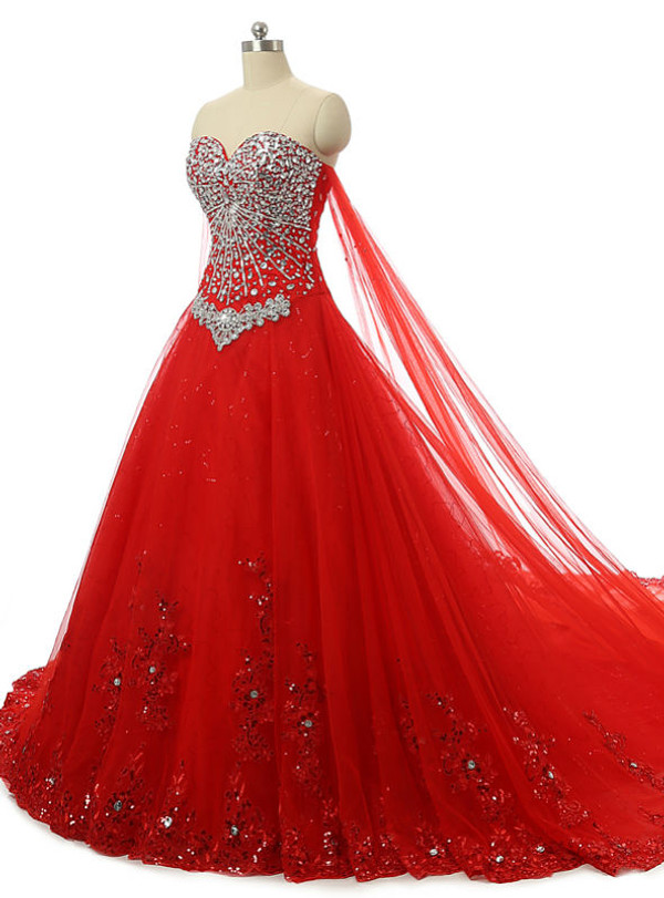 Fashion New Bandage Tube Top Crystal Lace Sweetheart Luxury Wedding Dress 2018 Bridal Dress