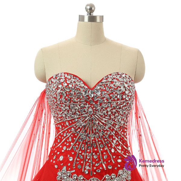 Fashion New Bandage Tube Top Crystal Lace Sweetheart Luxury Wedding Dress 2018 Bridal Dress