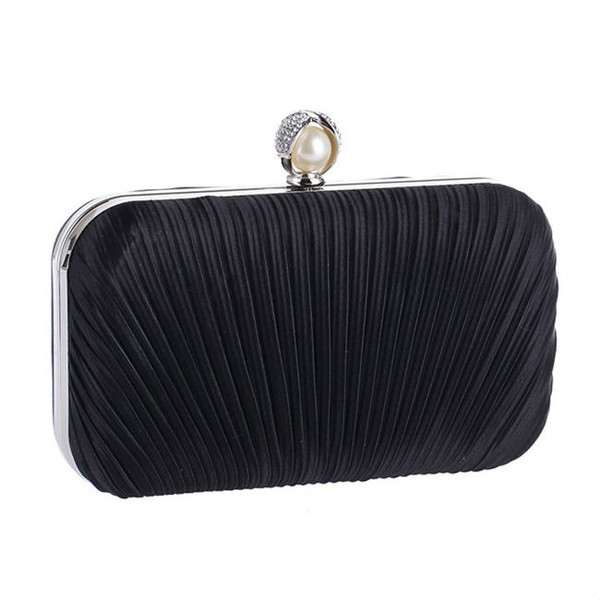 Fashion Embossed Evening Pearl Clutch Bag