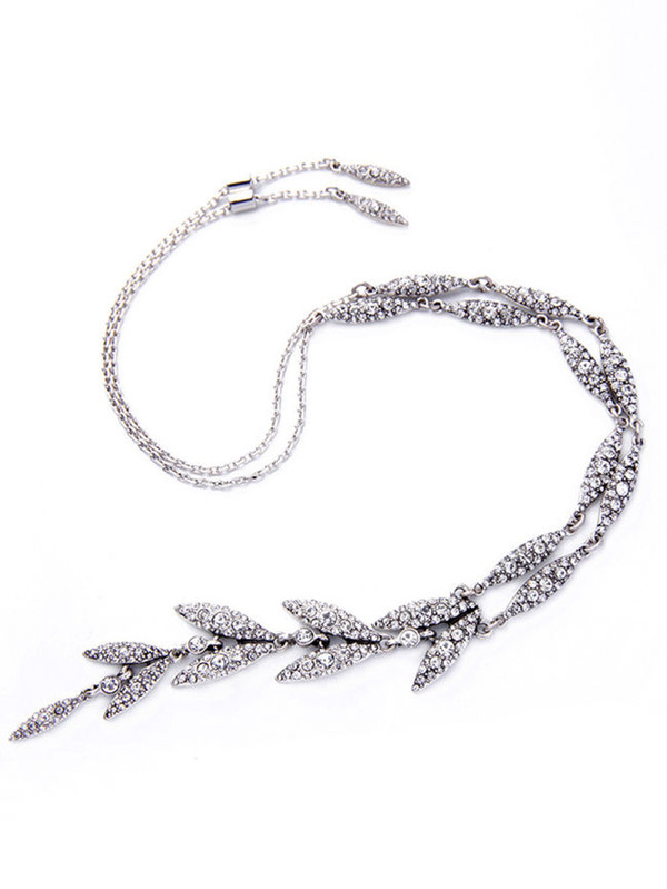 Cheap Stunning Adjustable Rhinestone Pendant Necklace