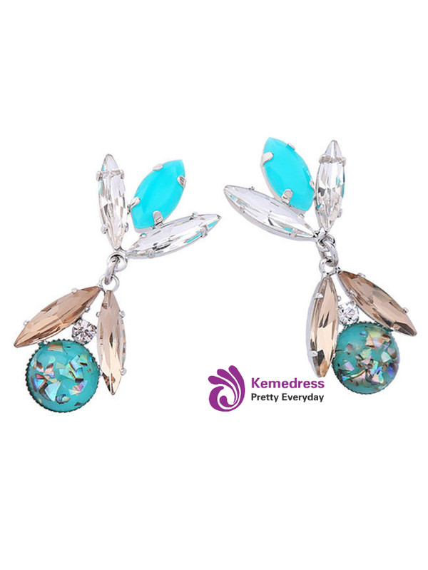 Cheap Faux Crystal Drop Earrings