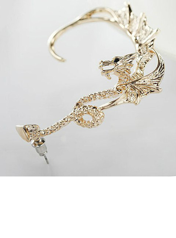 Cheap ONE PIECE Rhinestone Dragon Earring
