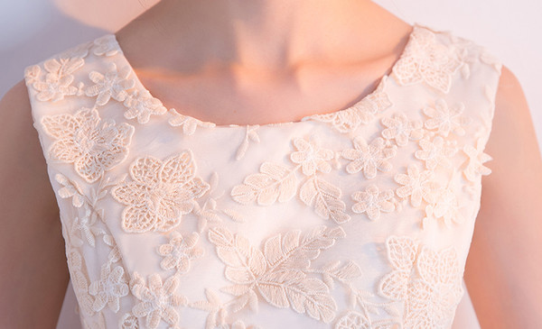 2017 Knee-Length Elegant O-neck Shoulder Straps Short Prom Dresses