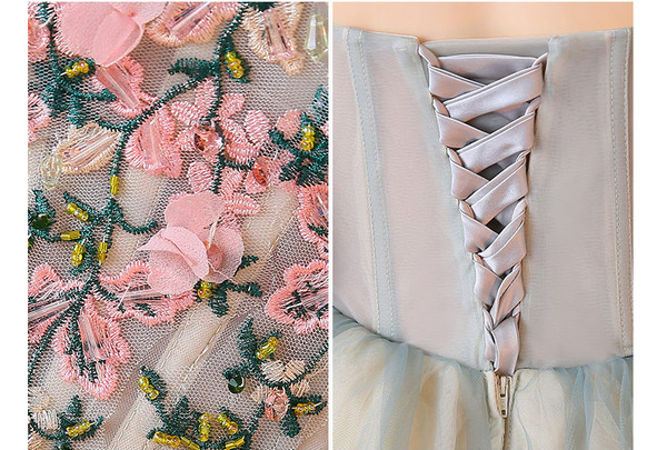 2017 New Arrival Sweethear Sleeveless Strapless Prom Dresses Short