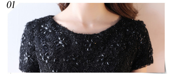 Simple Lace Short Prom Dresses Black Cocktail Dresses With Cap Sleeves Elegant