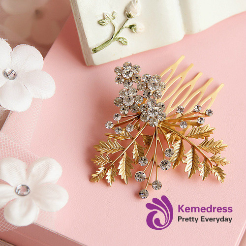 bridal hair accessories styling wedding 3pcs/lot Korean star fashion gold comb hairpins
