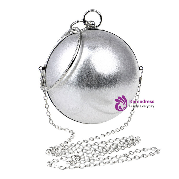 Women Evening Bags With Handle Diamonds Metal Small Day Clutches