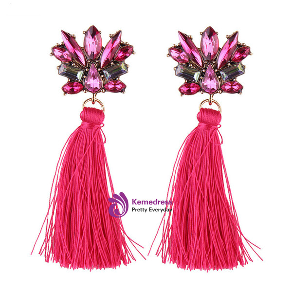 Special Design Bohemian Wedding Tassel Dangle Earring Drop