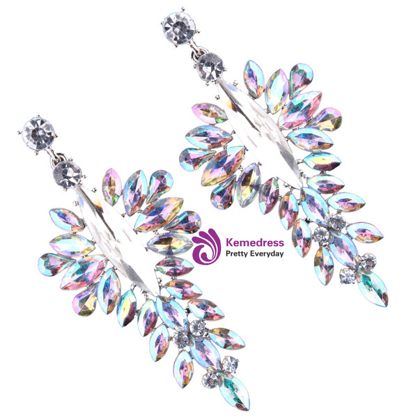 Women Female Engagement Party Gift Dangle Earrings