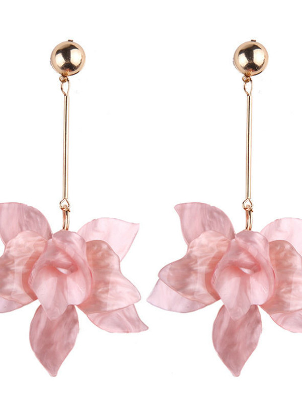 Flowers Dangle Earrings For Women Drop Jewelry Fashion