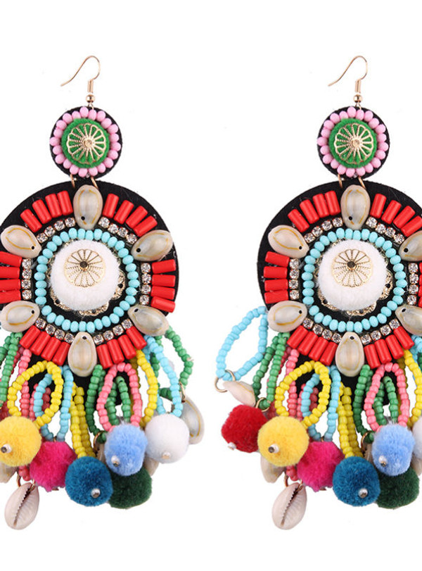 Big Long Earrings Statement Jewelry Women Fashion