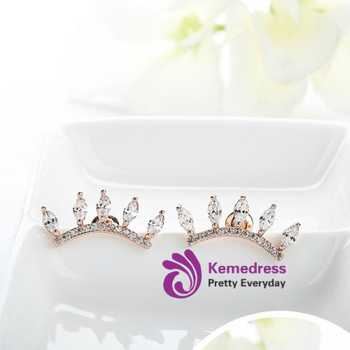 Top Quality Austria Clear Crystal Unique Design Rose Gold-Color