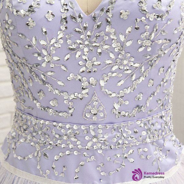 2017 Homecoming Dresses A-line Sweetheart Short Mini Feather