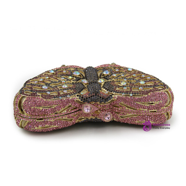 Women Butterfly Shape Luxury Crystal Evening Bag