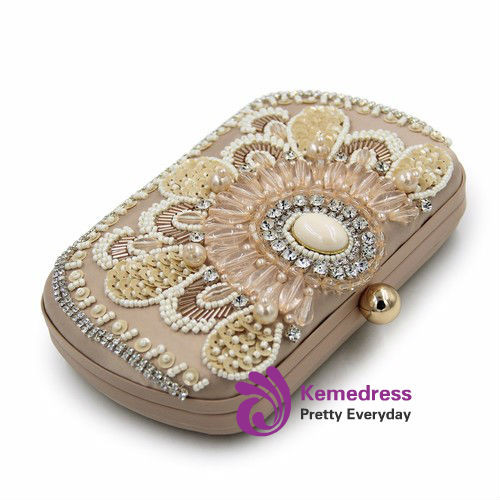 Women Clutch Bags Pearl Beaded Evening Bag Wholesale Bridal Wedding