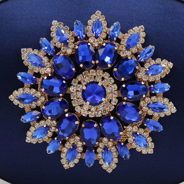 Women Evening Bags Laidys Crystals Diamond Flower Purses