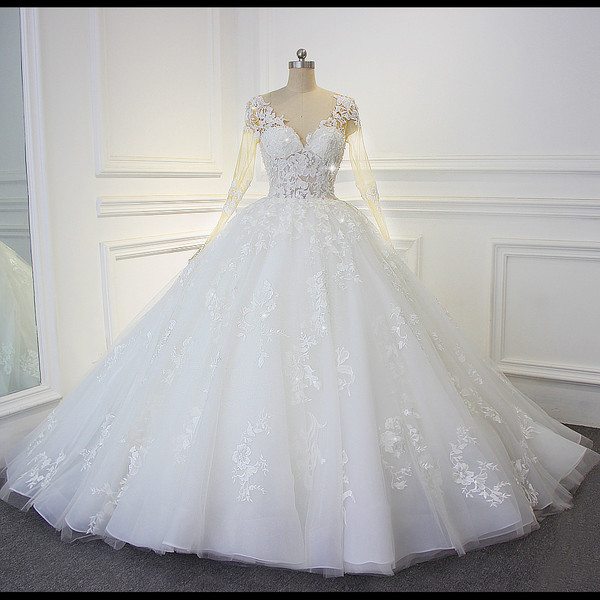 Luxury Shinny Beading Bling Bling Wedding Dress Actual Photos Sexy Transparent Bodice Bridal Dress