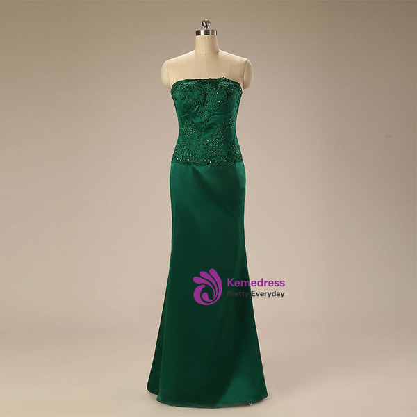 2017 Mermaid Strapless With Jacket Mother Of The Bride Dresses