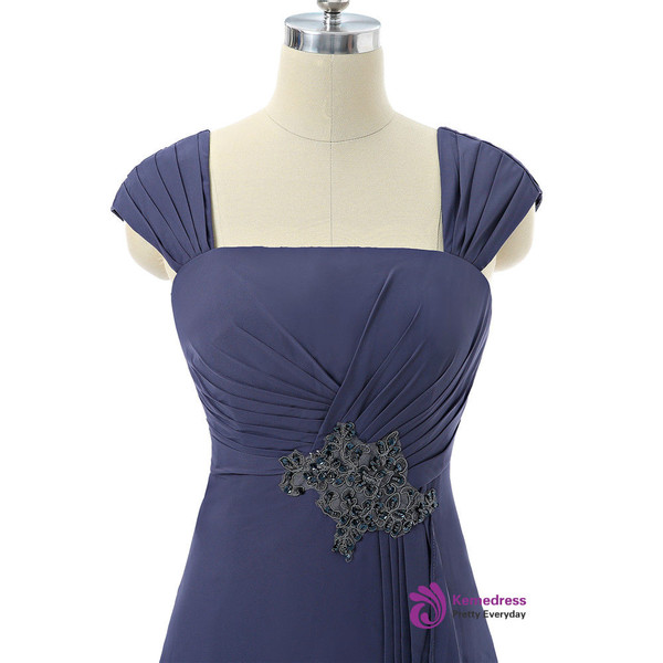 Sheath Chiffon Navy Blue 2017 Mother Of The Bride Dresses