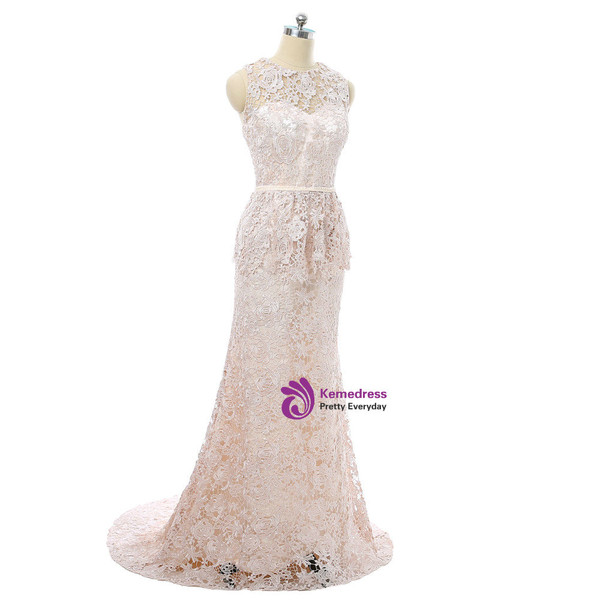 Light Champagne 2017 Mother Of The Bride Dresses Mermaid Lace