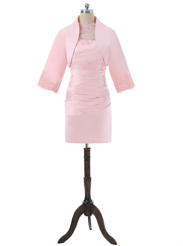 Sheath Knee Length With Jacket  2017 Mother Of The Bride Dresses