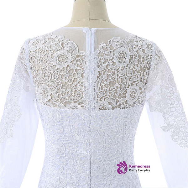 White 2017 Mother Of The Bride Dresses Mermaid Long Sleeves Lace Long Evening Dresses