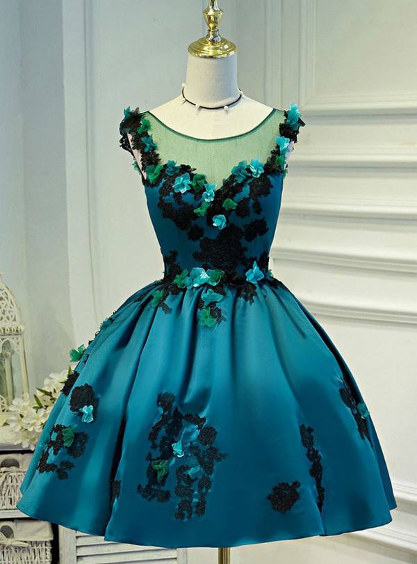 Chiffon Scoop Juniors Homecoming Dresses  A-line Homecoming Dress