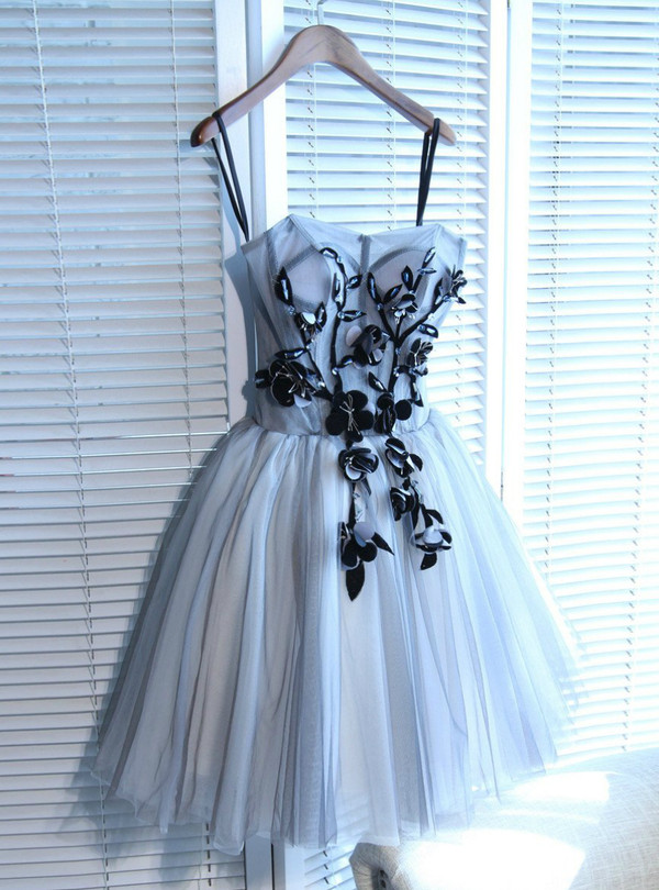 Pretty Homecoming Dress Sweetheart Short/Mini Gray Homecoming Dresses