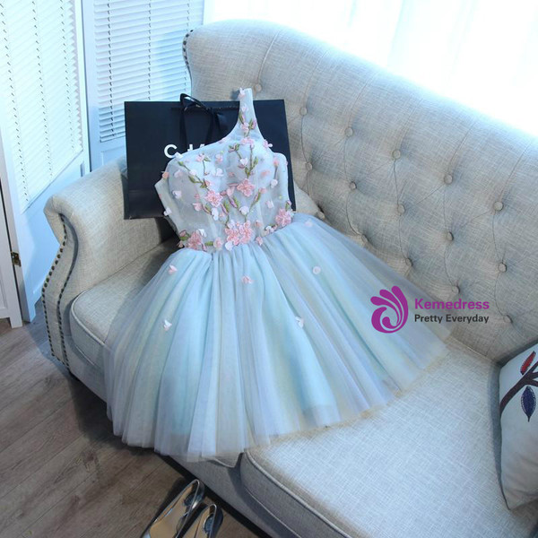 One Shoulder Short/Mini Prom Dress Juniors Homecoming Dresses