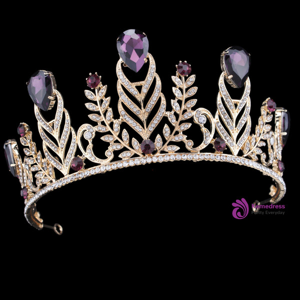 Wedding Bridal Crystal Tiara Crowns Princess Queen Pageant Prom Rhinestone Tiara