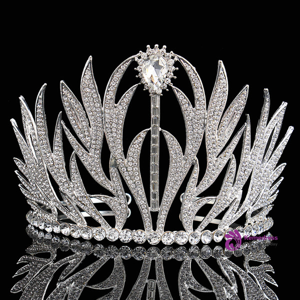 Elegant Tiara Crystal Hair Crown - Rhinestones Headband for Queen Bridal Princess