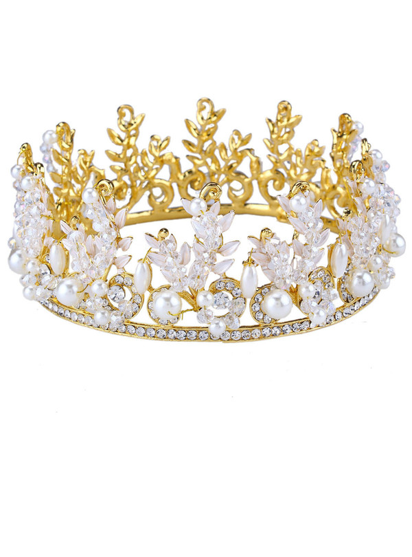 Bridal Hair Accessories Crystal Tiaras Vintage Big Crown Women Hair Accessories