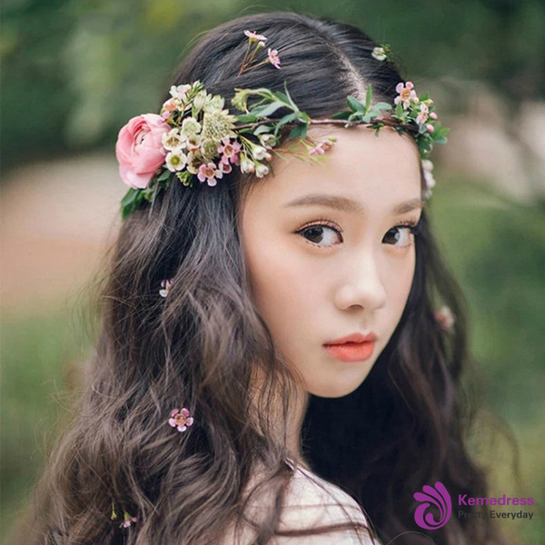 Bohemia Angel Style Flower Vine Wedding Seaside Holiday Party