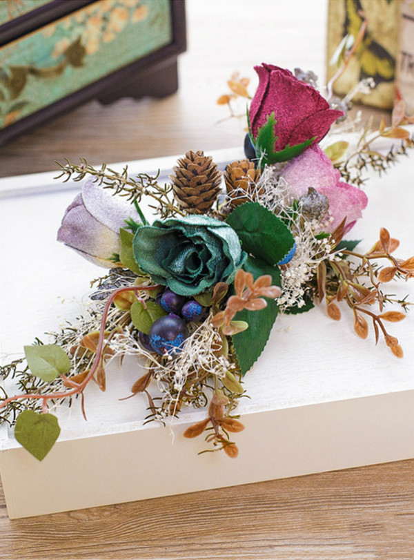 Artificial Flowers Hair Accessory Pine Nuts Bouquet DIY Wreath Wedding