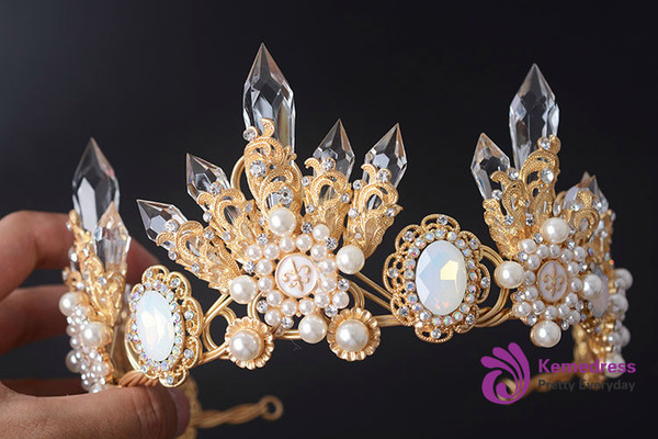 Wedding Bridal Crystal Tiara Crowns Queen Pageant Prom Rhinestone