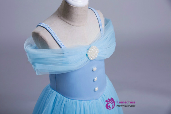 2017 Girl dress For Girl Tulle pearl Infant Toddler Pageant