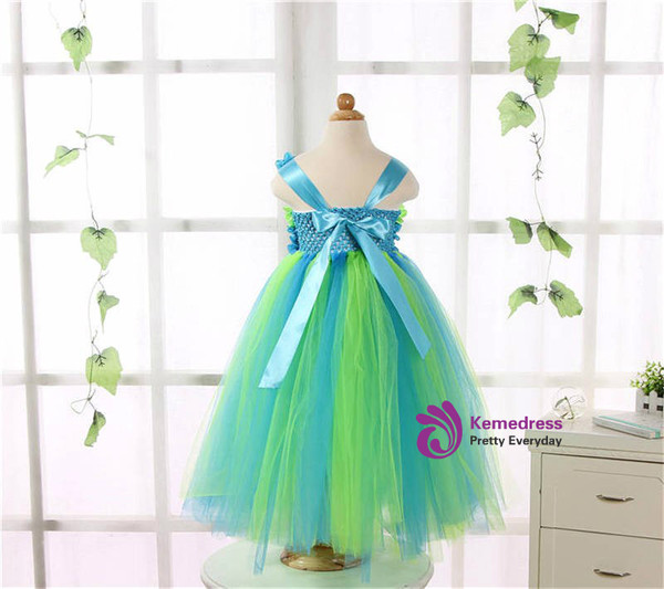Baby Girl Pageant Ball Gown Child Birthday Party Tulle Dress