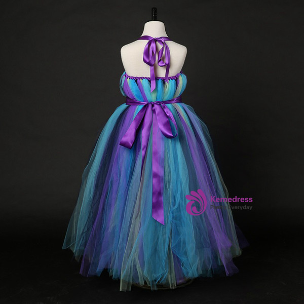 Girl Halloween Costume For Kids Wedding Birthday Photograph Party Elegant Tulle