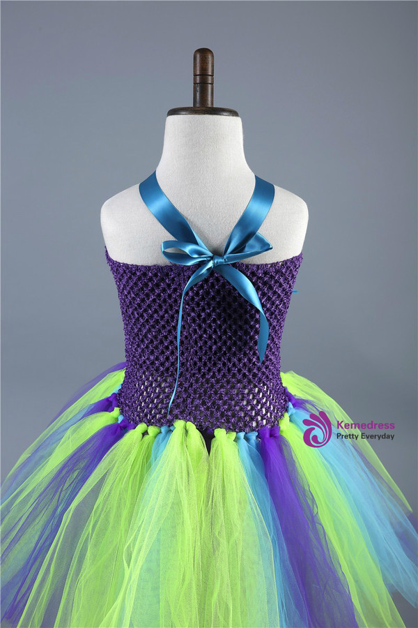 Pageant Dresses For Halloween Birthday Party Baby Girl Purple Turquoise Dress