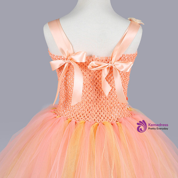 Tulle Princess Dress Kids Pageant Ball Gown Cute Baby Girl Party Birthday