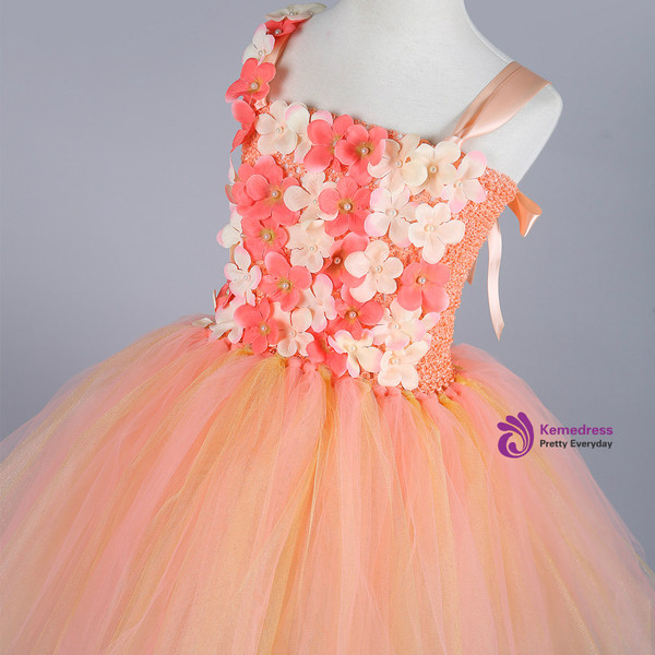 Tulle Princess Dress Kids Pageant Ball Gown Cute Baby Girl Party Birthday