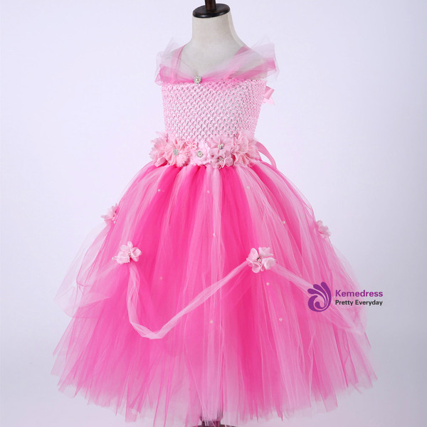 Girl Princess Dress Tulle Tutu Dress Baby Girl Newborn Infant Wedding Party Ball Gown