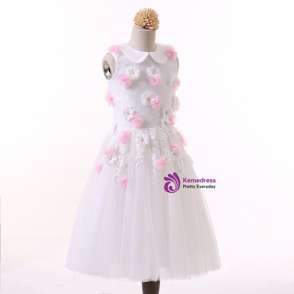 2017 Sweet Flower Girl Dresses for Wedding Pageant Dress Prom Party Dress