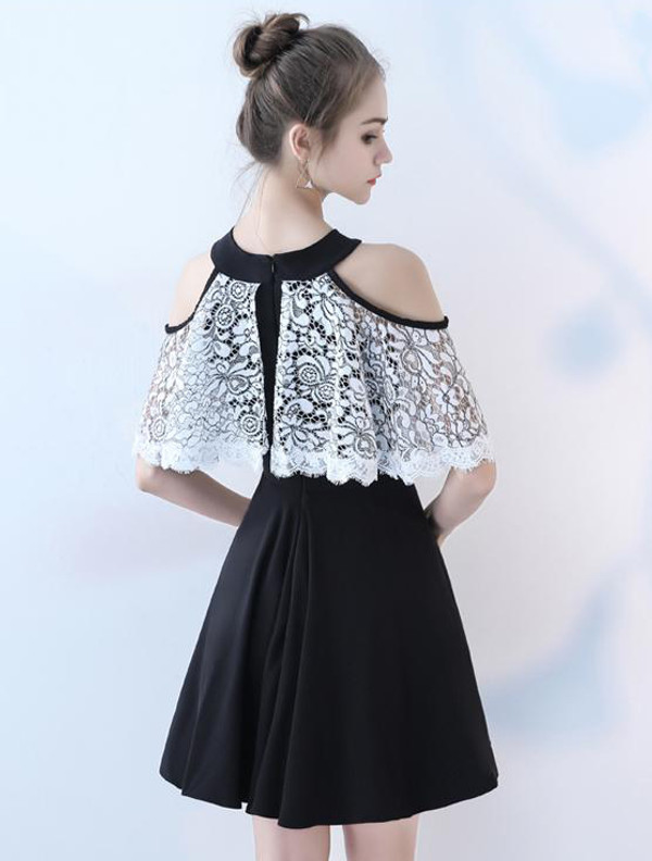 A-Line Lace Homecoming Dress Beautiful Junior School Dress