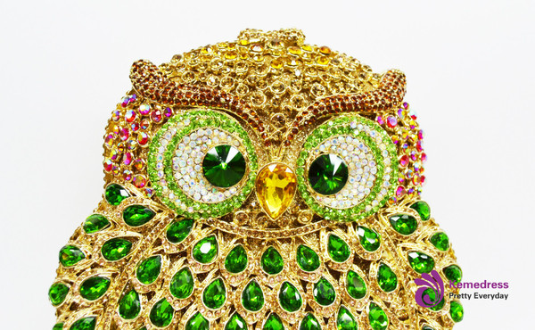 Owl women bags pochette handmade prom Clutch evening bags